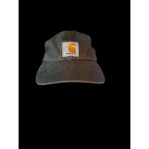 CARHARTT Trucker Hat Canvas Mesh Back Work Baseball Cap Gray Faded Snapback
